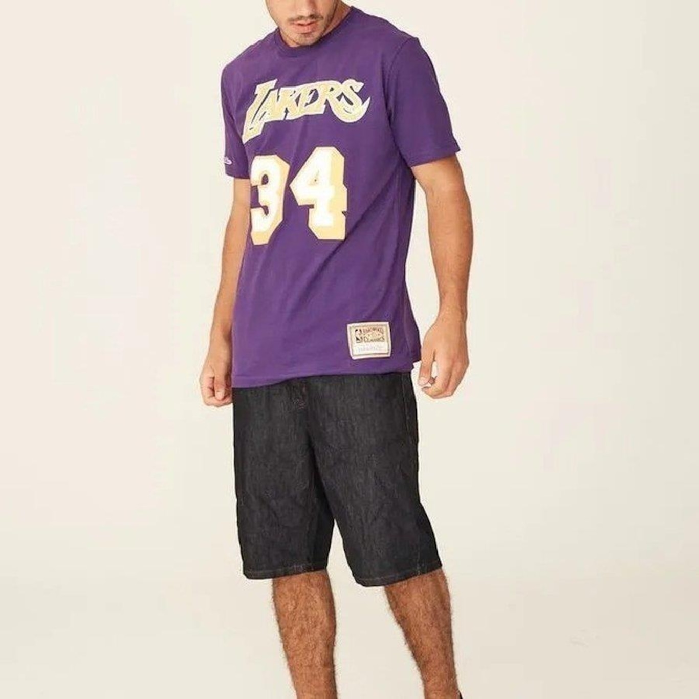 Camiseta Mitchell & Ness Nba Los Angeles Lakers O''''Neal 34 - Masculina - Foto 2