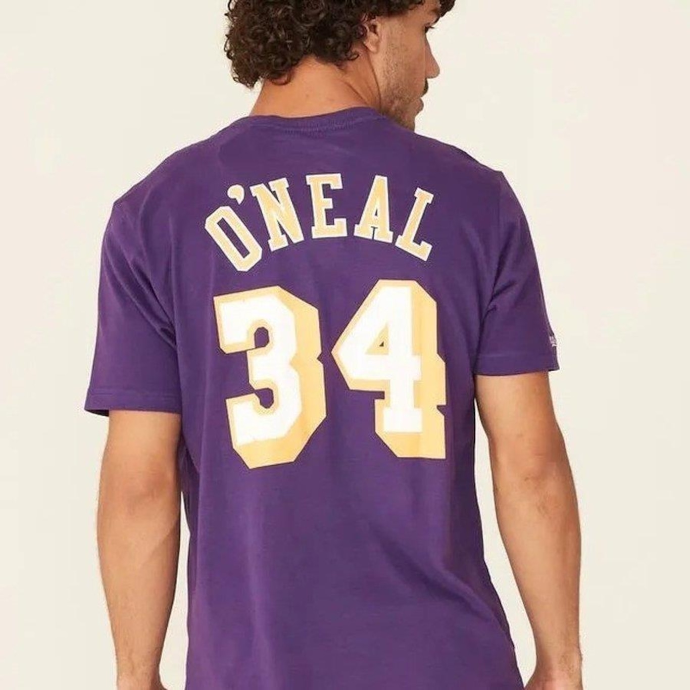 Camiseta Mitchell & Ness Nba Los Angeles Lakers O''''Neal 34 - Masculina - Foto 3