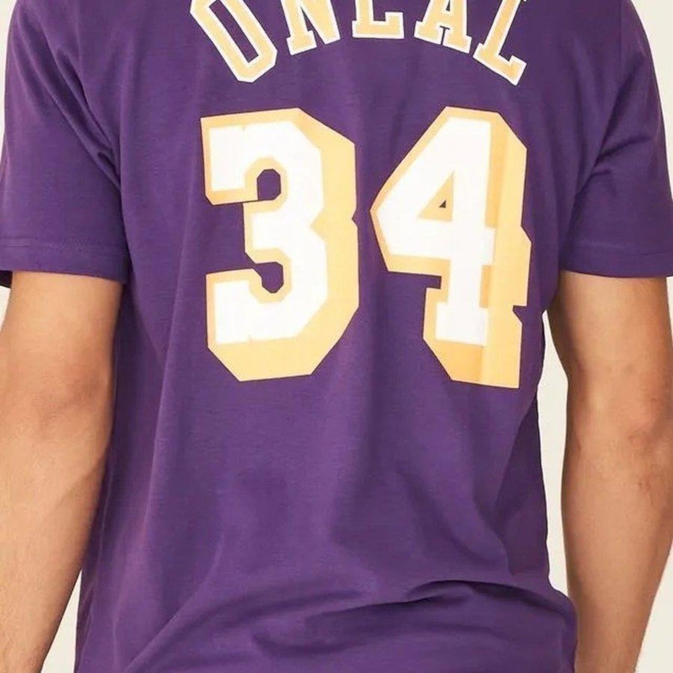 Camiseta Mitchell & Ness Nba Los Angeles Lakers O''''Neal 34 - Masculina - Foto 4