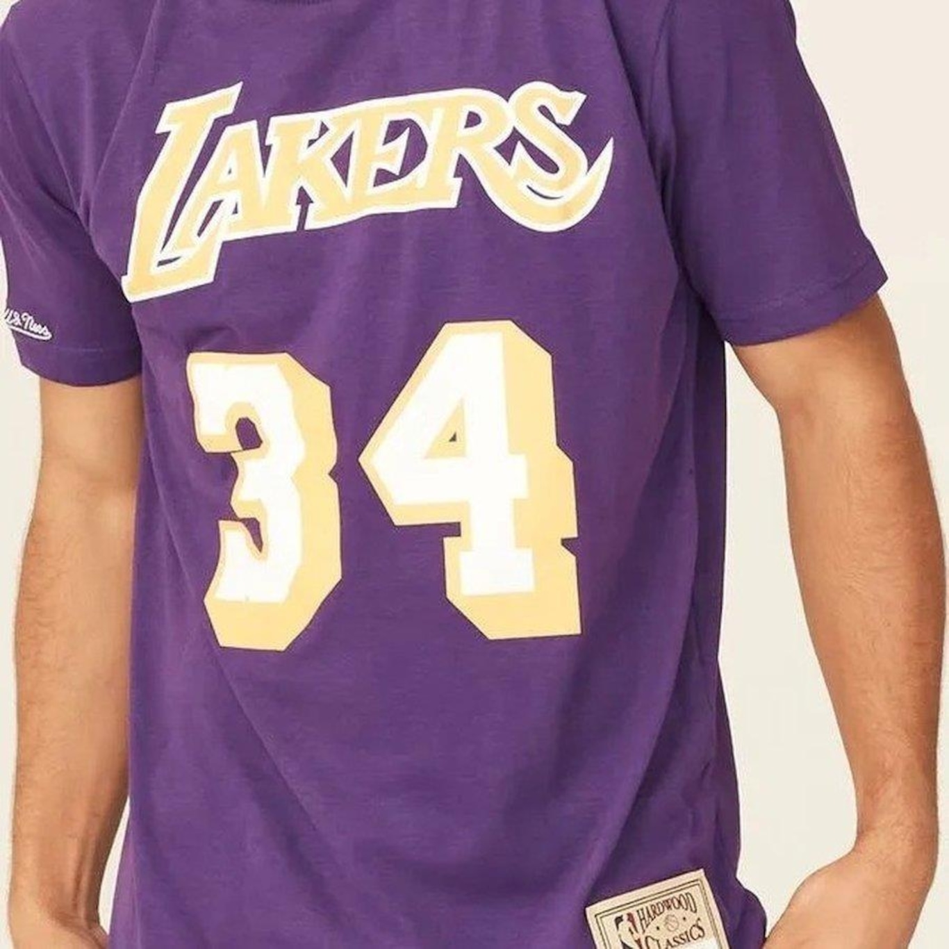 Camiseta Mitchell & Ness Nba Los Angeles Lakers O''''Neal 34 - Masculina - Foto 5