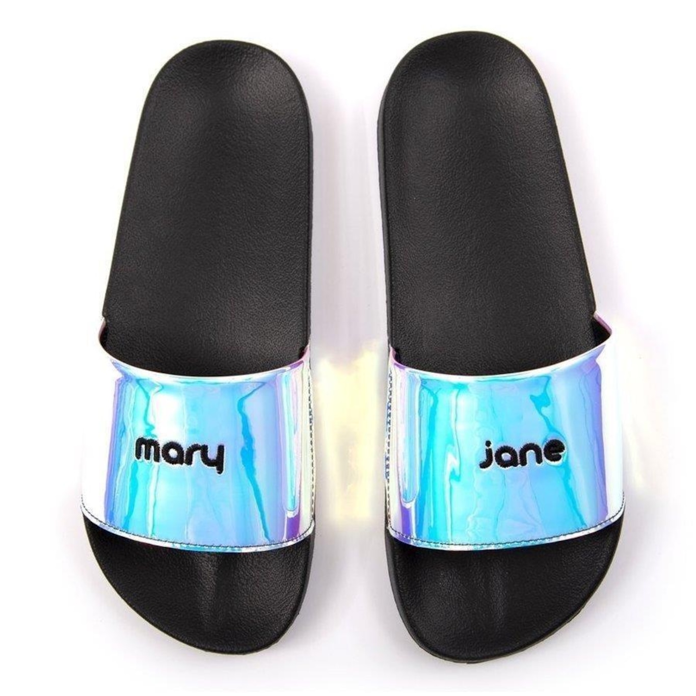 Chinelo Slide Mary Jane Candy Paper - Feminino - Foto 2