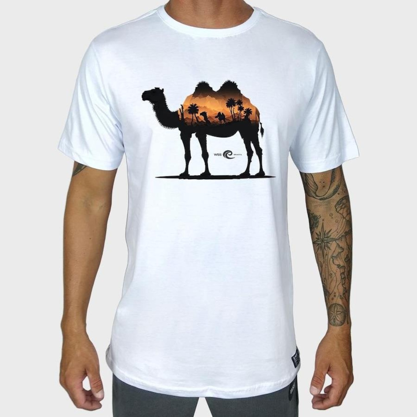 Camiseta Wss Camel''''S Journey Prime - Masculina - Foto 1