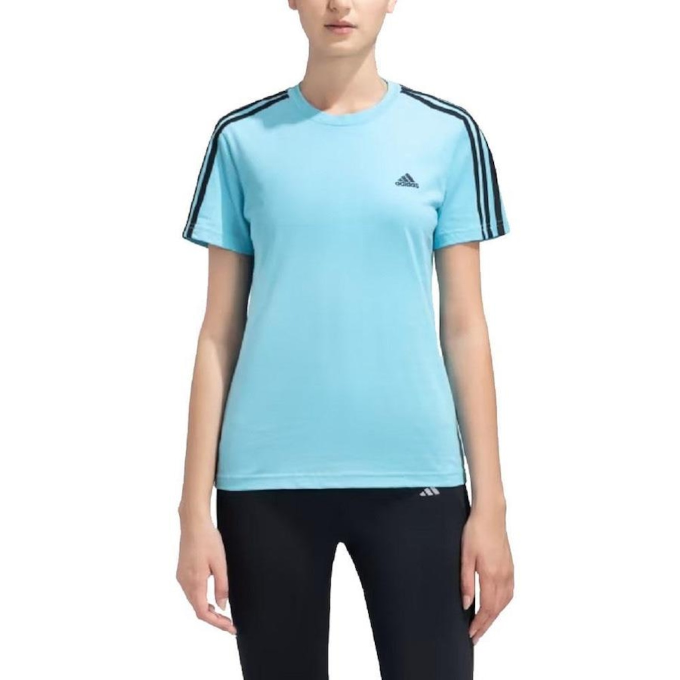 Blusa adidas store feminina 3 stripes