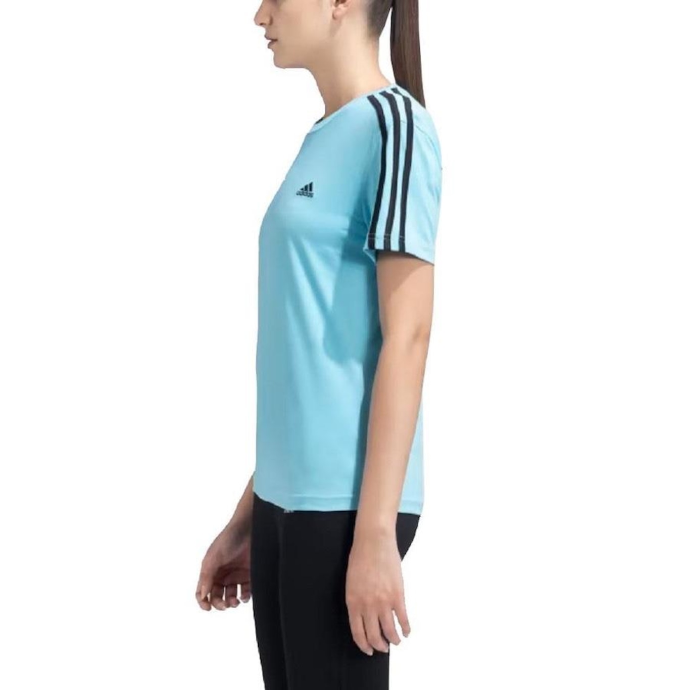 Camiseta adidas 3 Stripes - Feminina - Foto 3