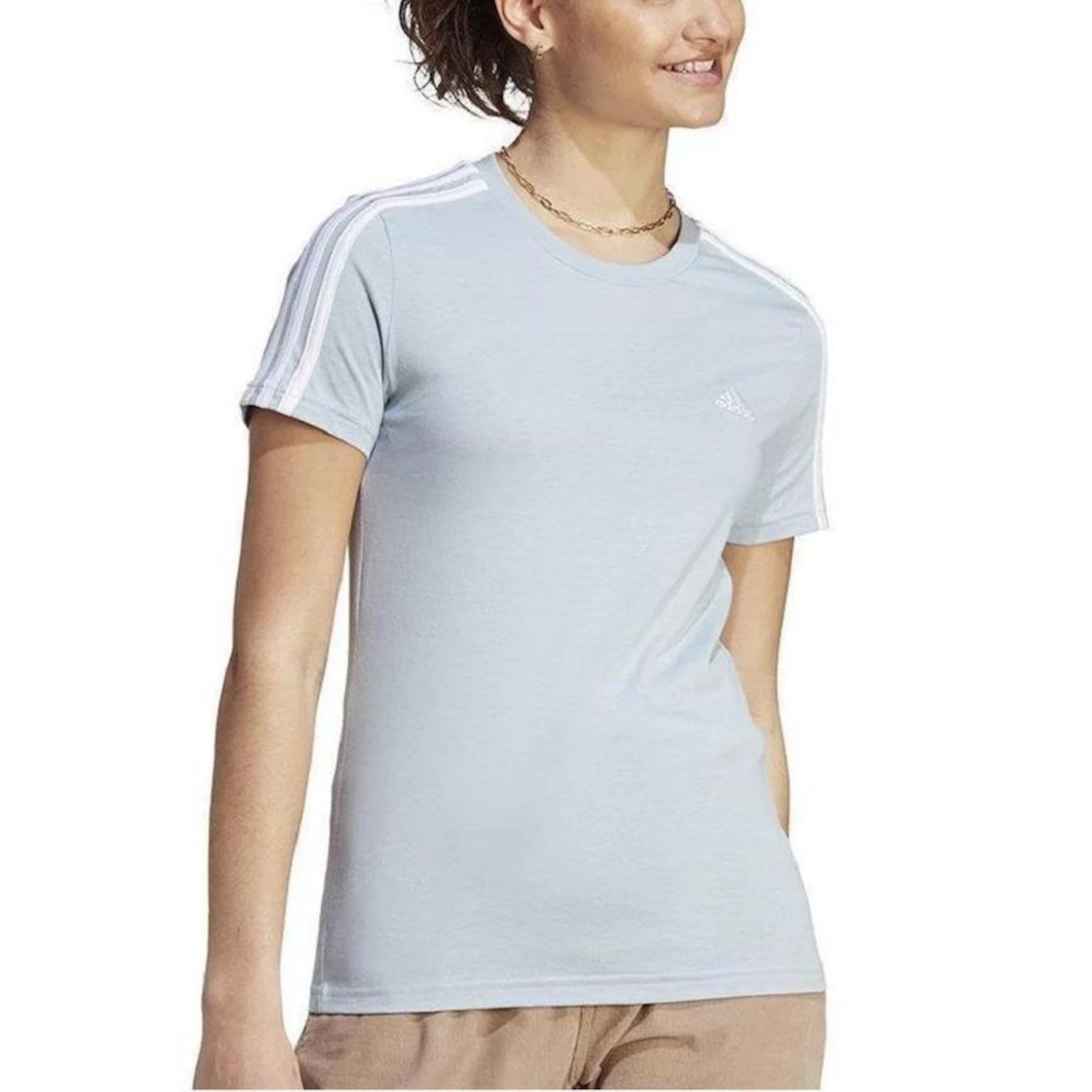 Camiseta adidas 3 Stripes - Feminina - Foto 2