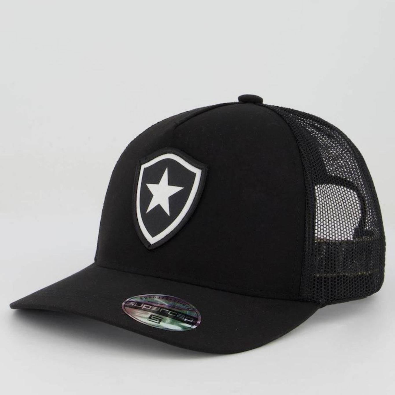 Boné Aba Curva Supercap do Botafogo - Trucker - Snapback - Adulto - Foto 1