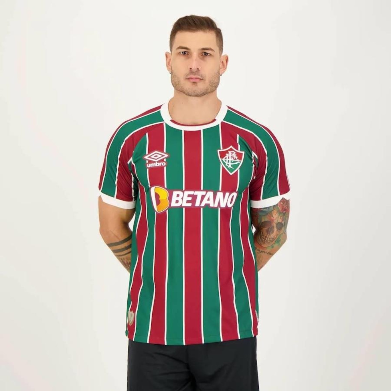 Camisa do Fluminense I 2023 9 John Kennedy Umbro - Masculina - Foto 1