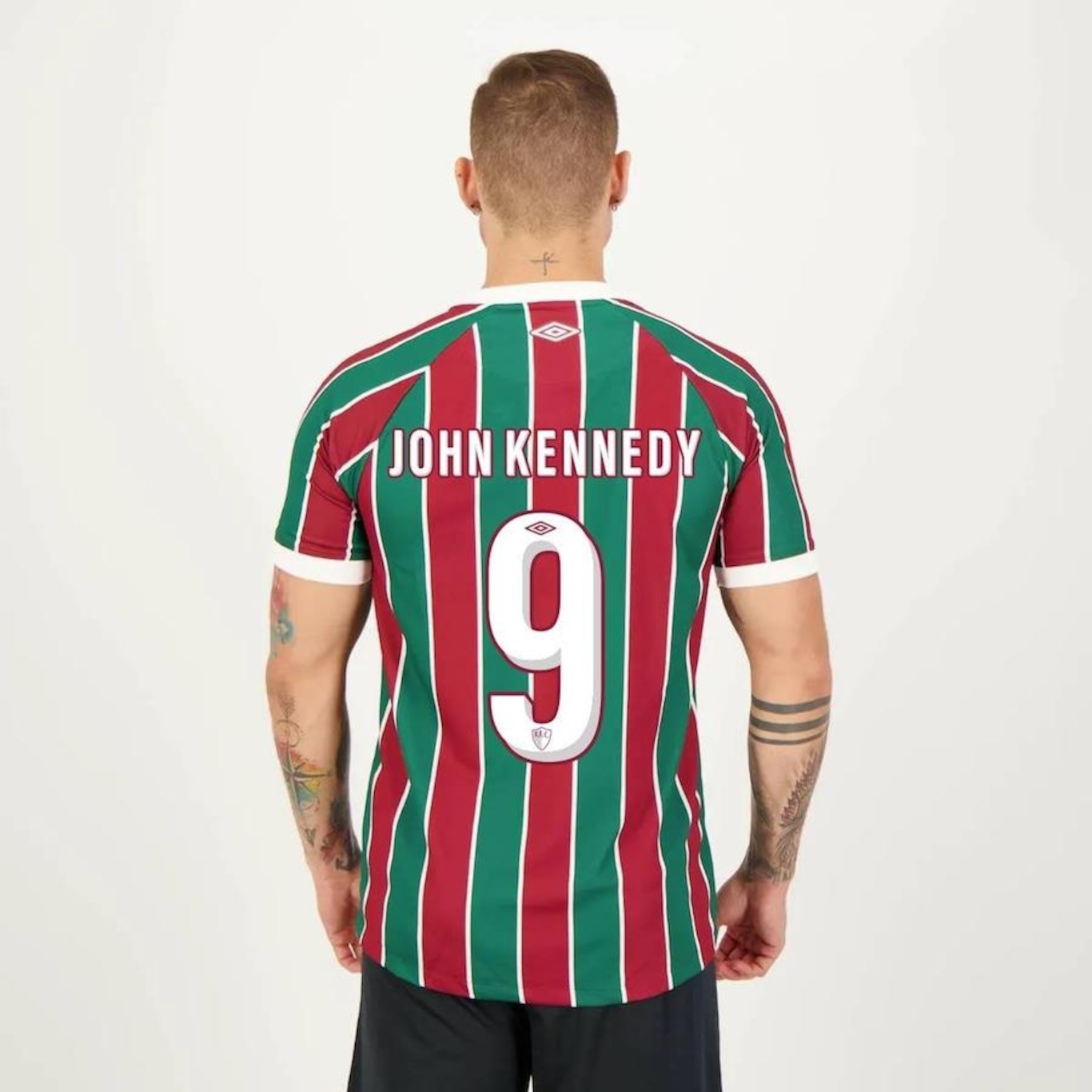 Camisa do Fluminense I 2023 9 John Kennedy Umbro - Masculina - Foto 5