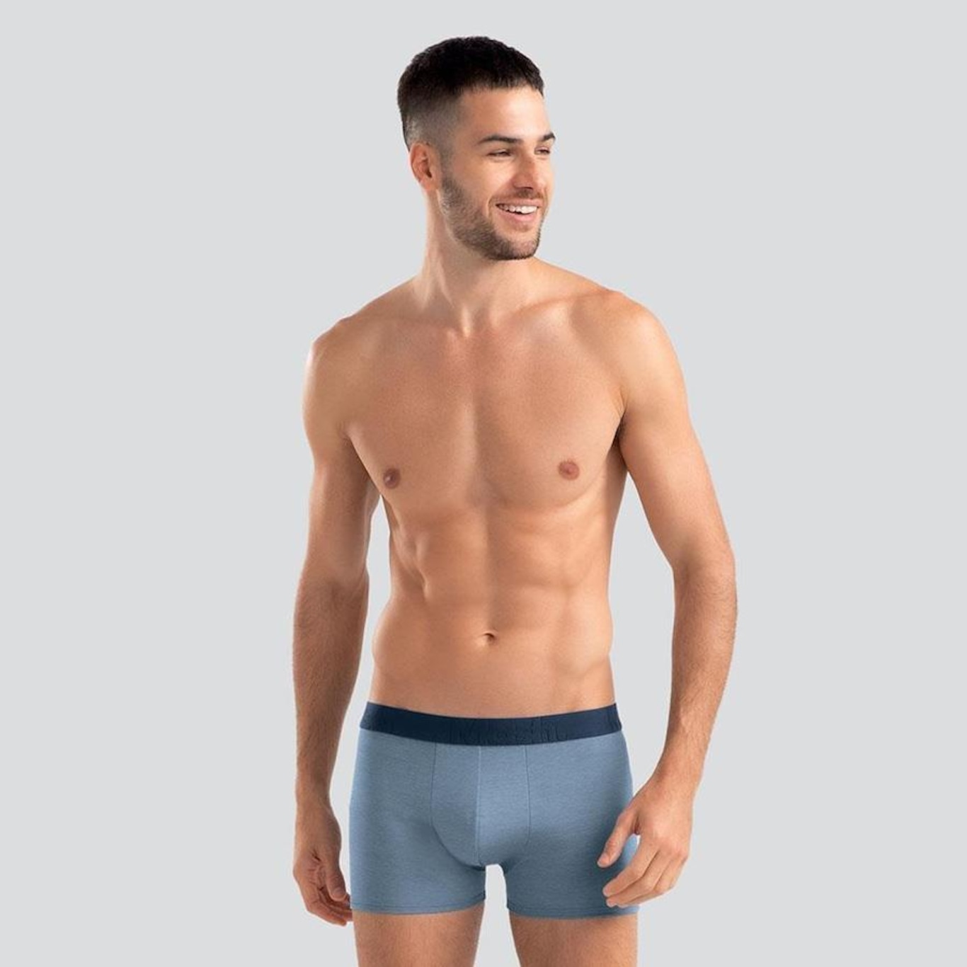 Cueca Boxer Mash Cotton - Adulto - Foto 2