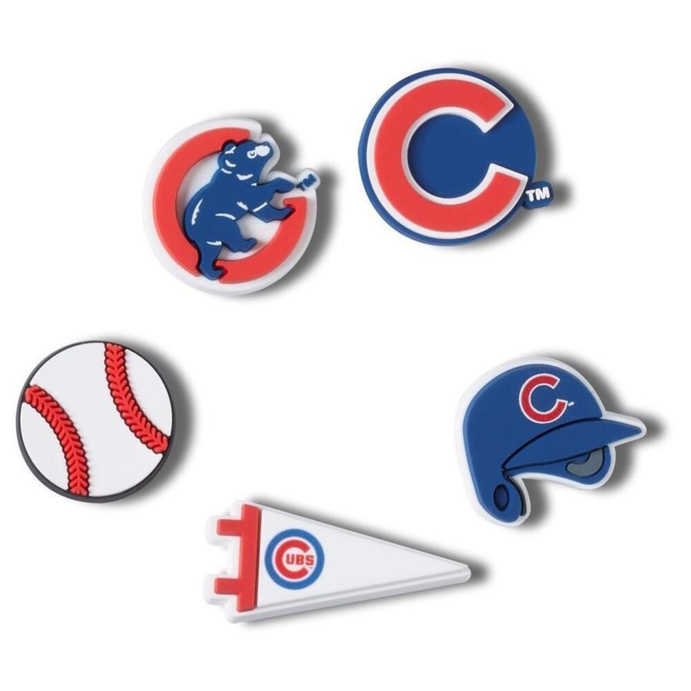 Jibbitz Crocs Mlb Chicago Cubs Pack com 5 Peças Único - Foto 1