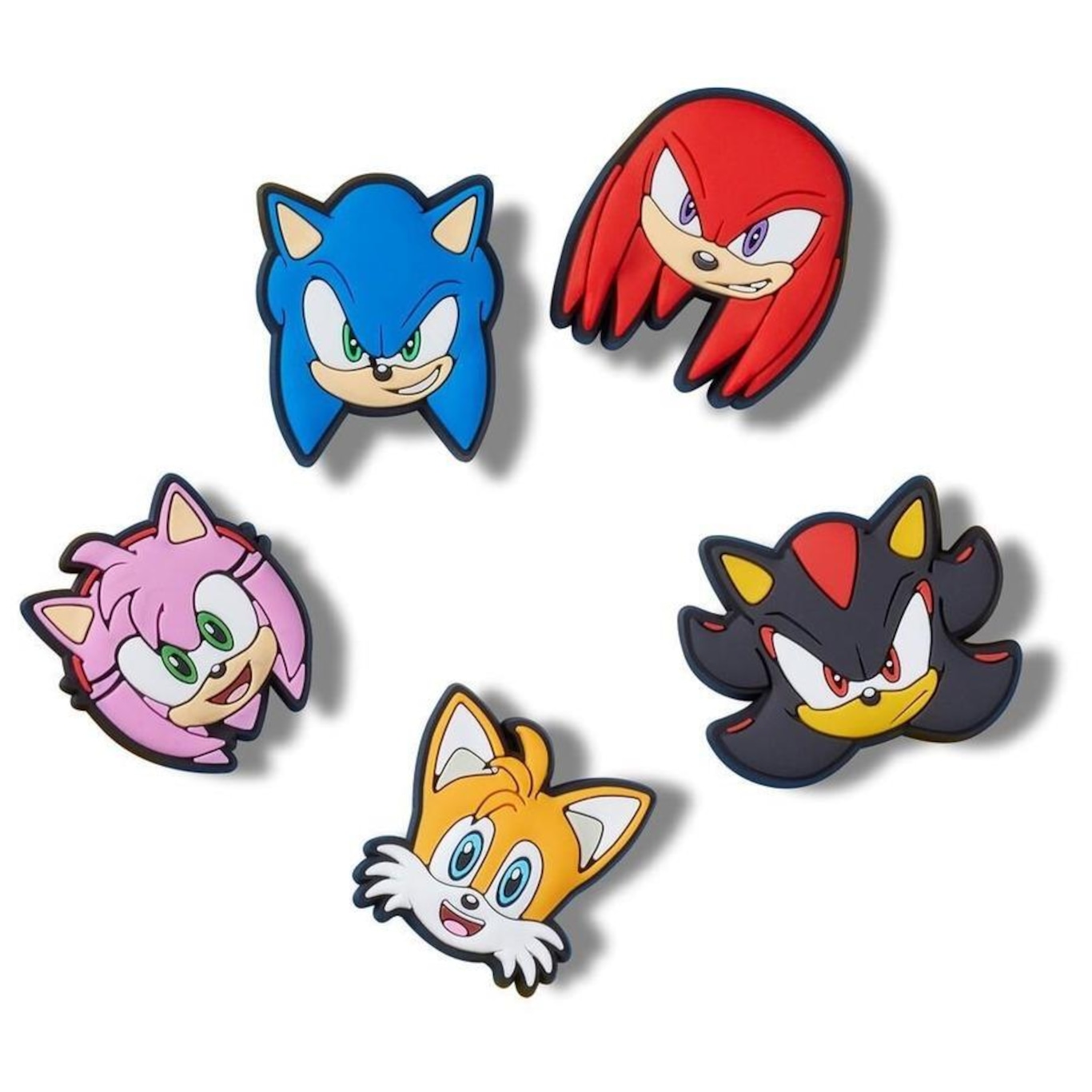 Jibbitz Crocs Sonic The Hedge Hog Pack com 5 Peças Único - Foto 1