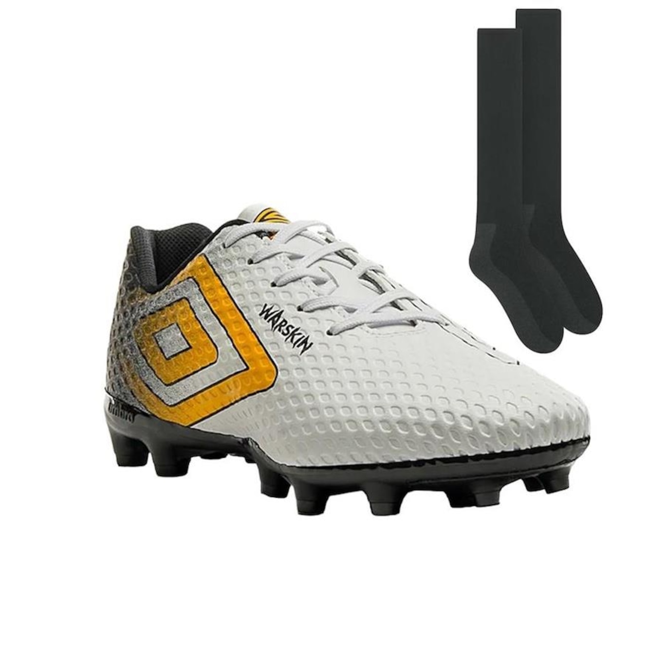 Chuteira de Campo Umbro Warskin - Adulto + 1 Par de Meião - Foto 1