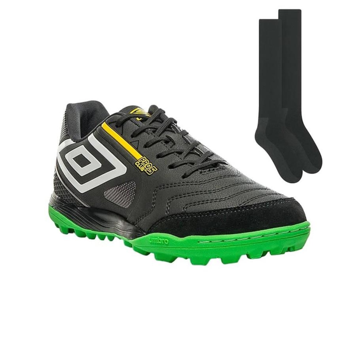 CHUTEIRA SOCIETY UMBRO PRO 5 BUMP CLUB + PAR DE MEIAS - ADULTO - Foto 1