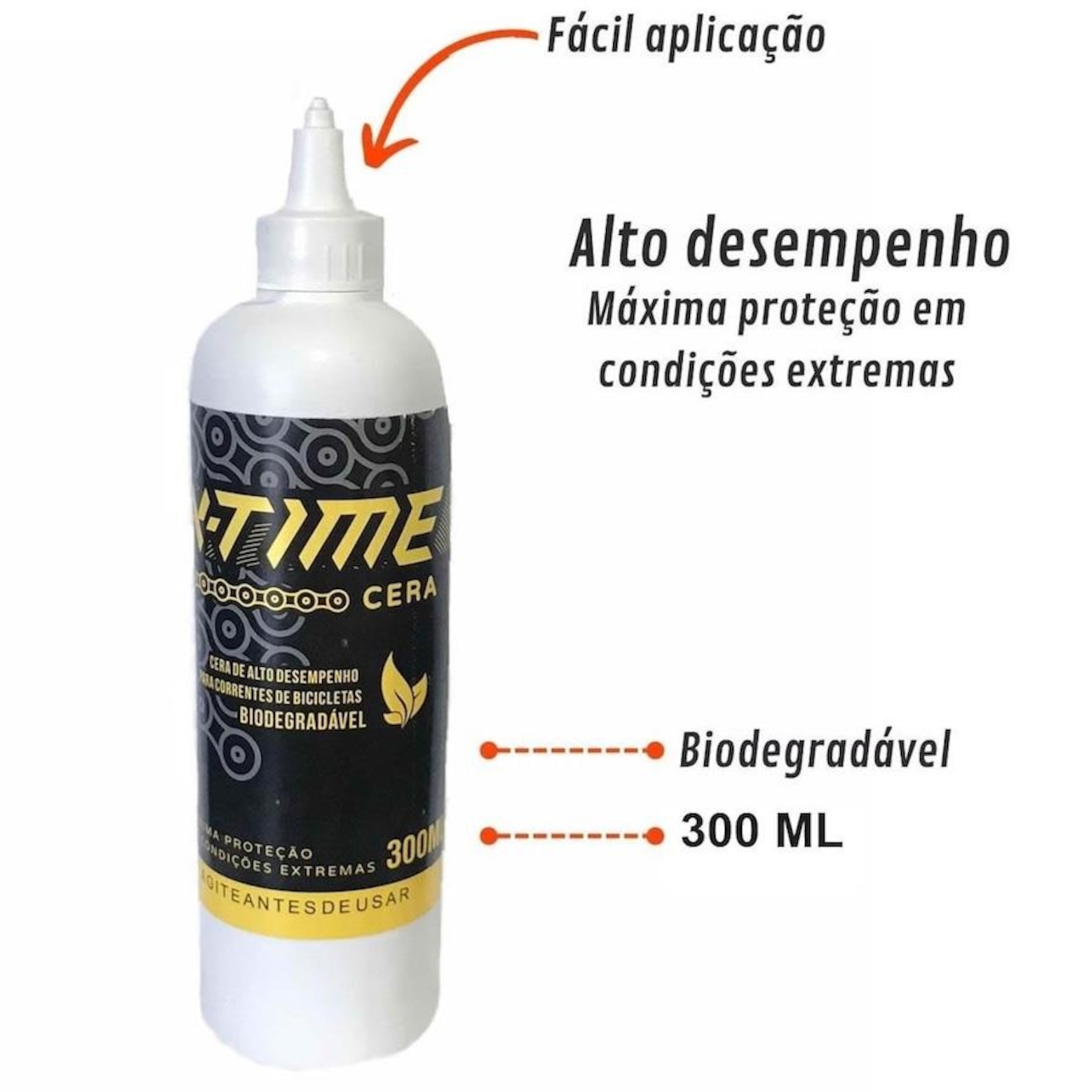 Kit de Óleo Lubrificante Corrente X-Time Cera Bike - 300ml - 2 Unidades - Foto 2