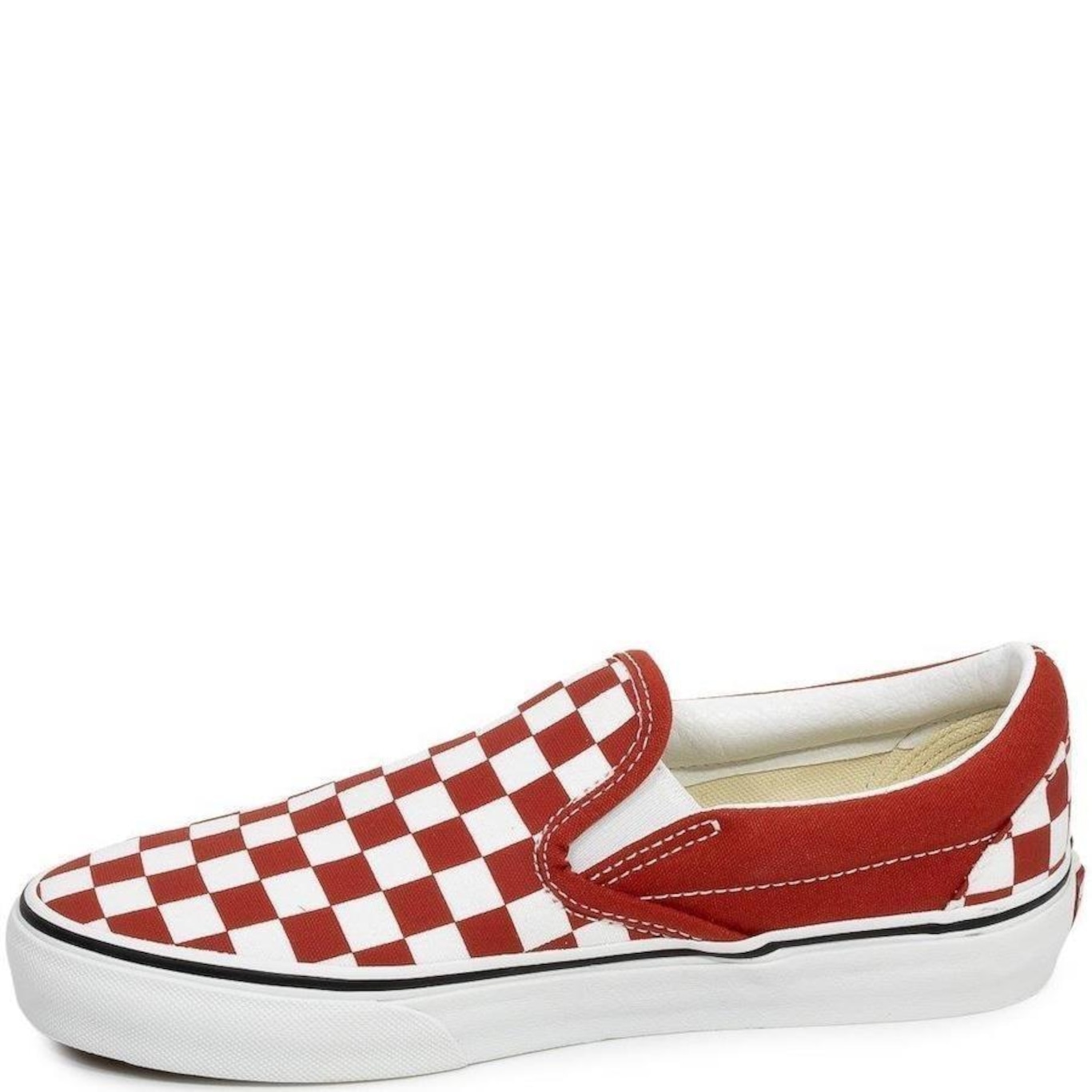 Vans slip sale on xadrez vermelho