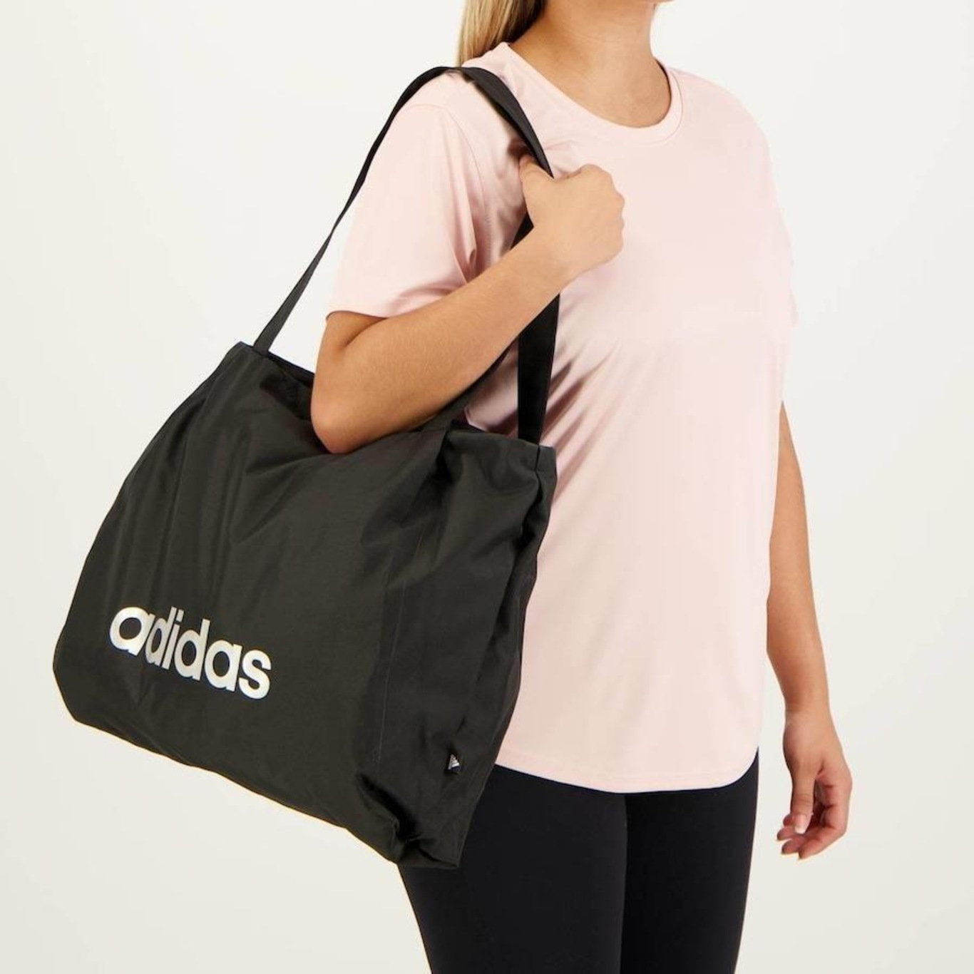 Moletom Adidas Linear Essentials Feminino Rosa - FutFanatics