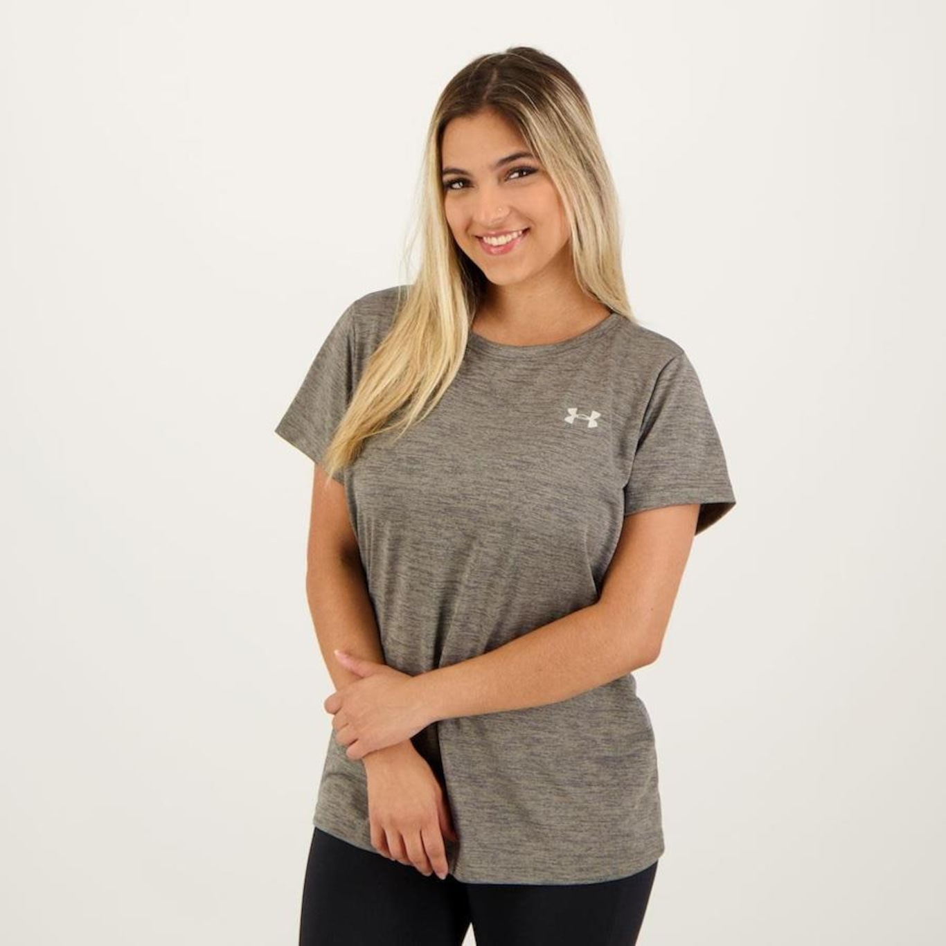 Camiseta Under Armour Tech Solid Brz - Feminina - Foto 5