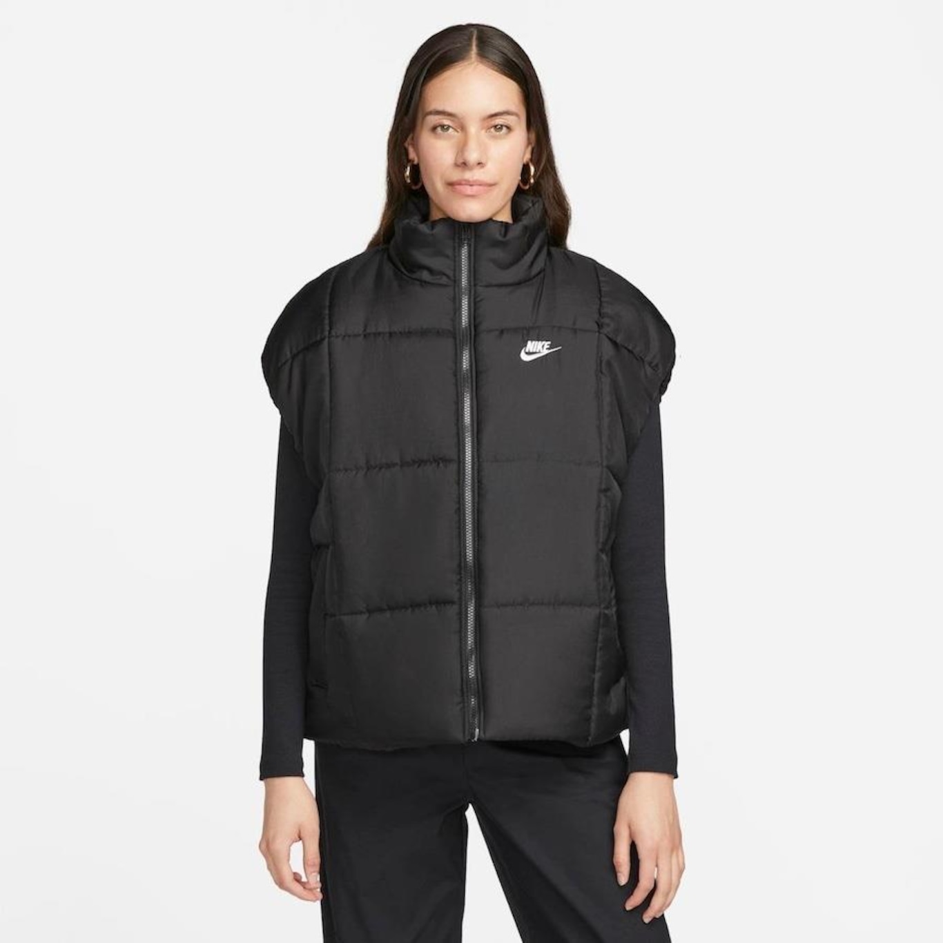 Colete sem Capuz Nike Sportswear Classic Puffer - Feminino - Foto 1