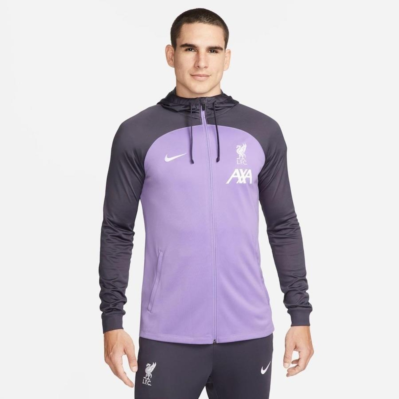 Jaqueta com Capuz Nike Dri-Fit Liverpool - Masculina - Foto 5