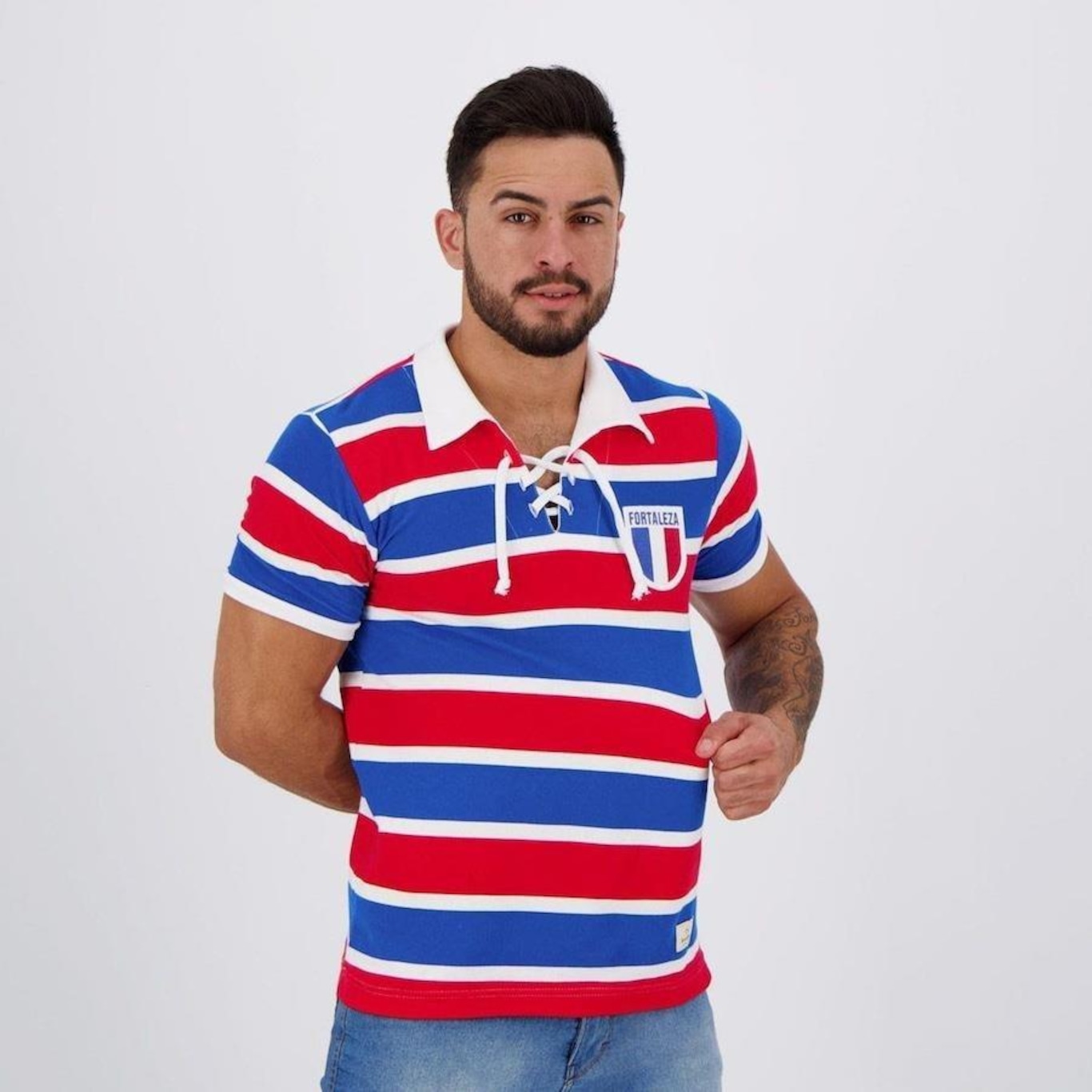 Camisa do Fortaleza Retromania Retrô Cordinha - Masculina - Foto 2