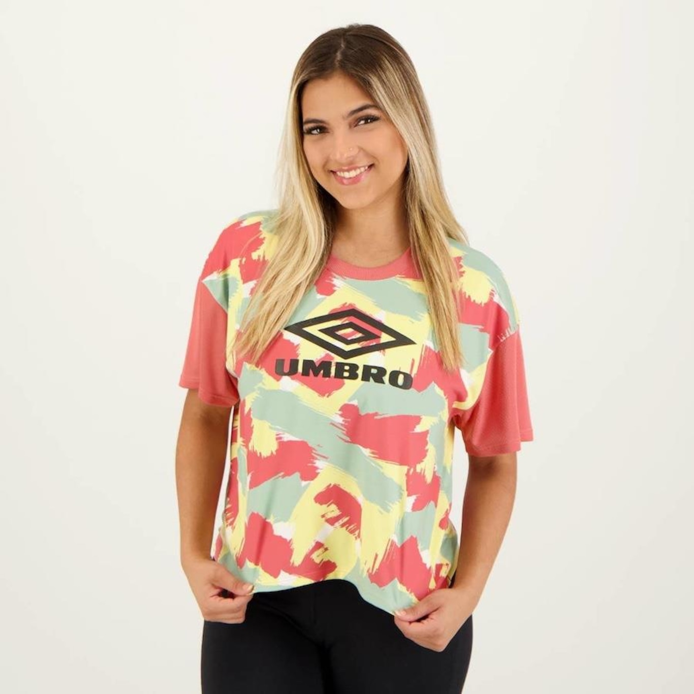 Blusa Cropped Umbro Diamond Beach - Feminino - Foto 1