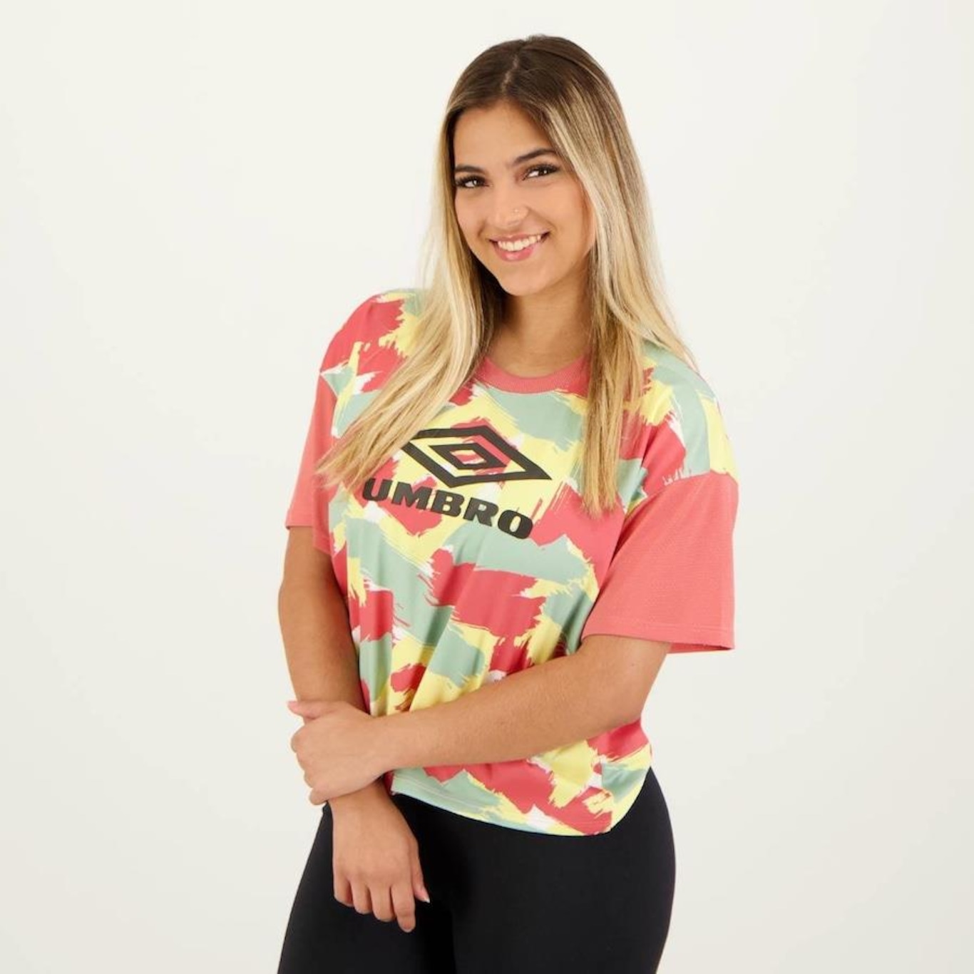 Blusa Cropped Umbro Diamond Beach - Feminino - Foto 5