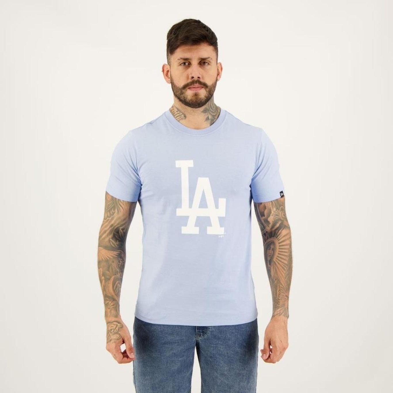 Camiseta New Era MLB Los Angeles Dodgers Essentials - Masculina - Foto 1