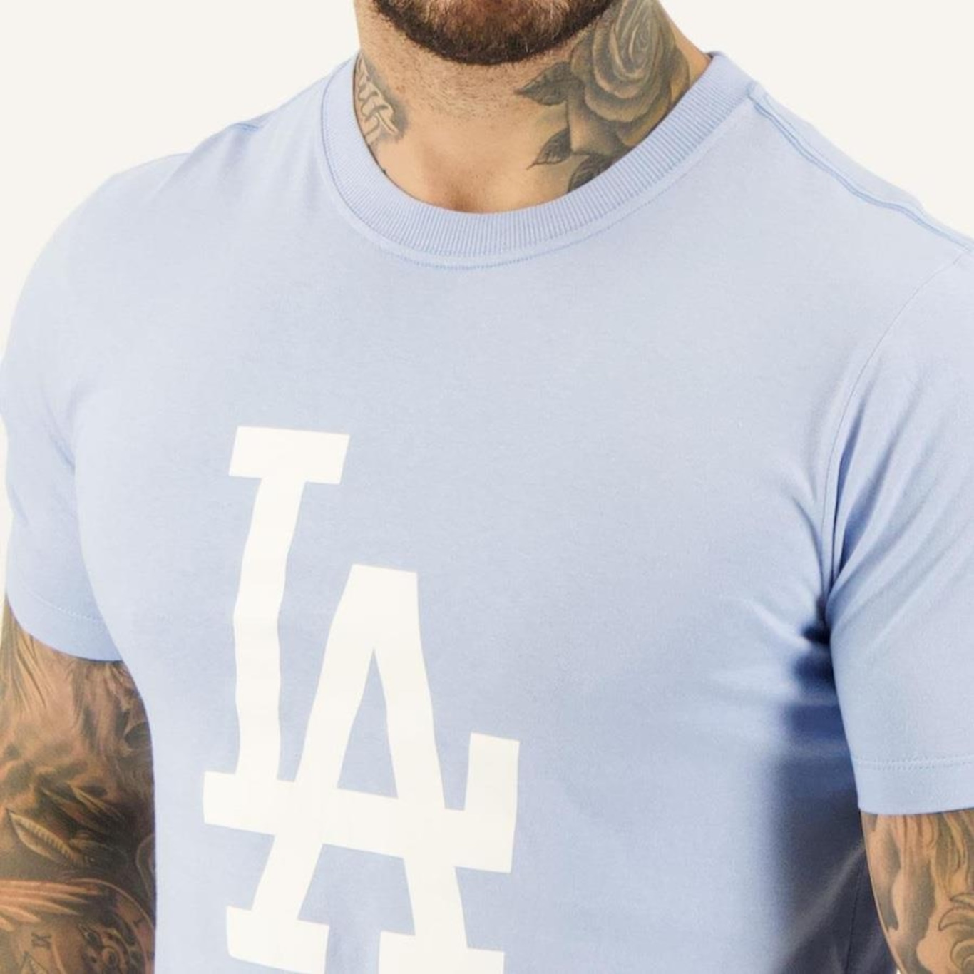 Camiseta New Era MLB Los Angeles Dodgers Essentials - Masculina - Foto 4