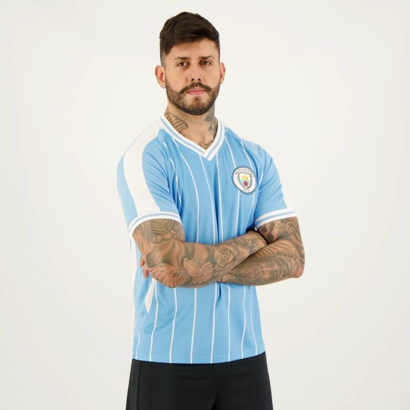 Camisa Manchester City SPR Inserts - Masculina - Foto 5