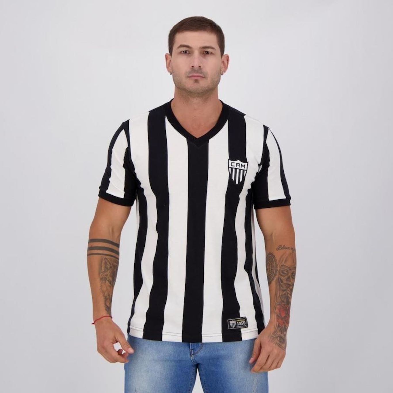 Camisa do Atlético Mineiro Retromania 1950 Retrô - Masculina - Foto 1