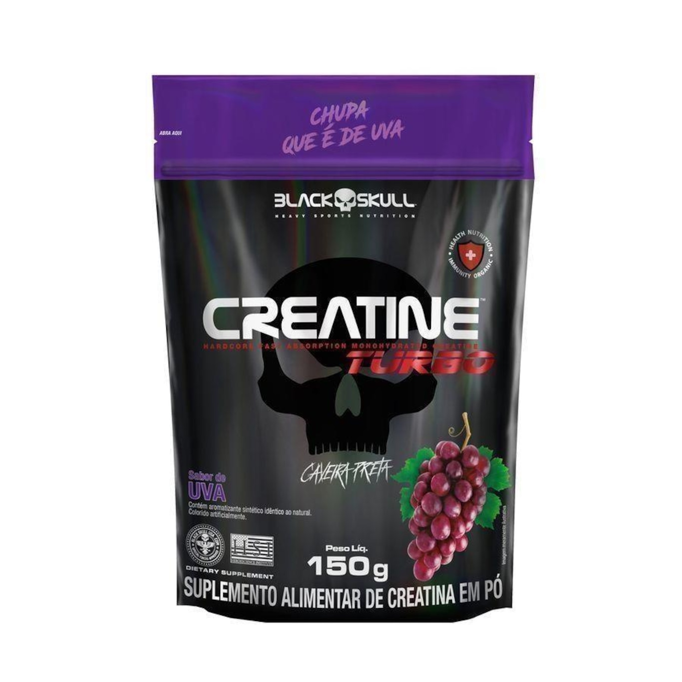 Creatina Turbo Black Skull Refil - 150g - Foto 1