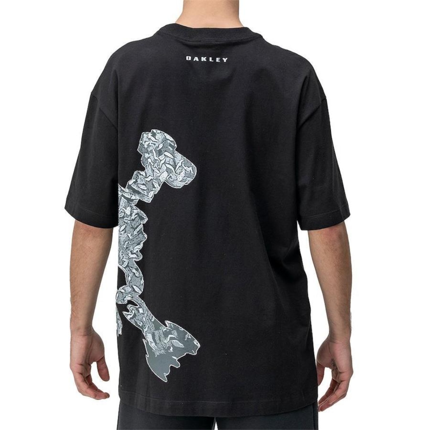 Camiseta Oakley Back To Skull Big Graphic Sm24 - Masculina - Foto 2