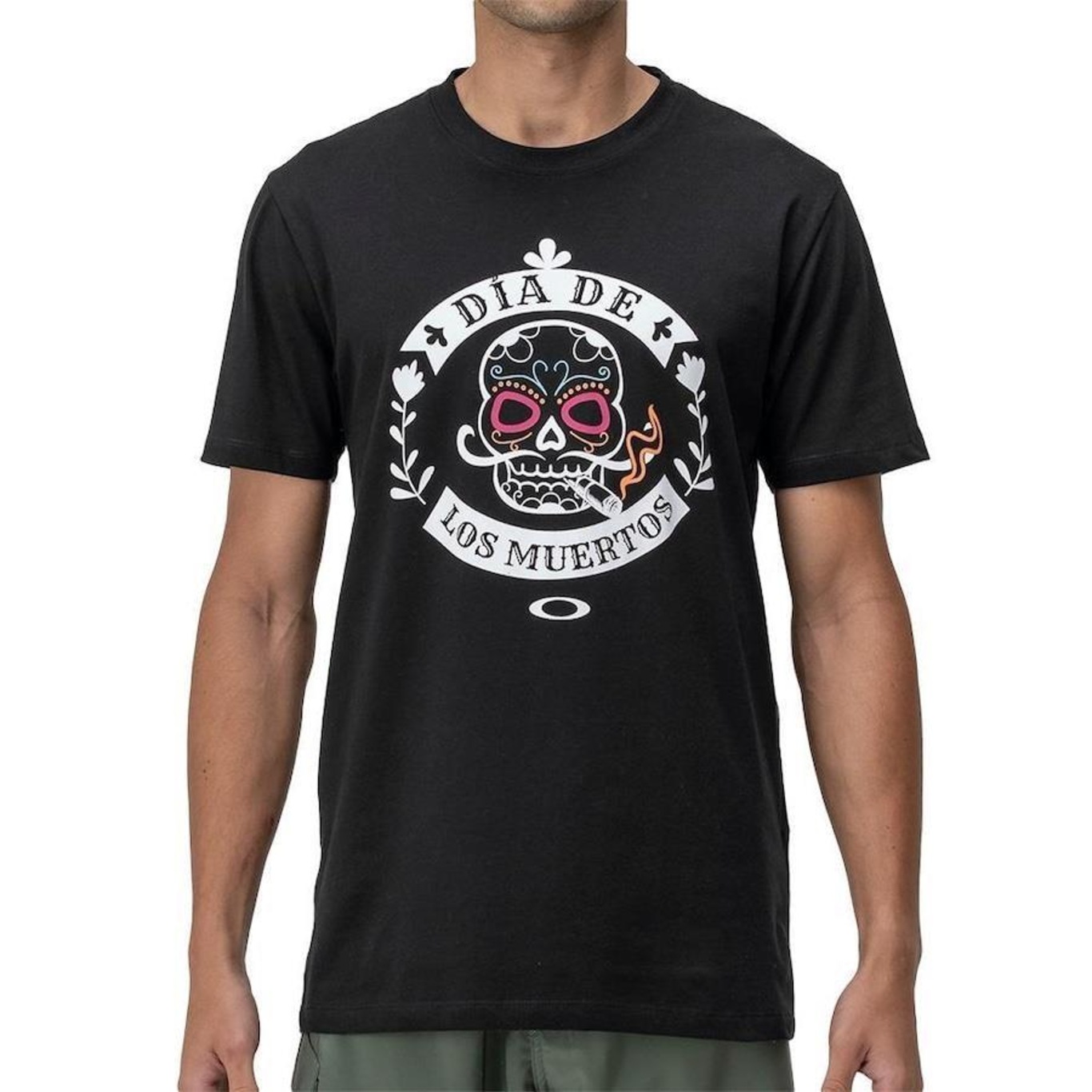 Camiseta Oakley Dia de Los Muertos Skull Graphic Sm24 - Masculina - Foto 1