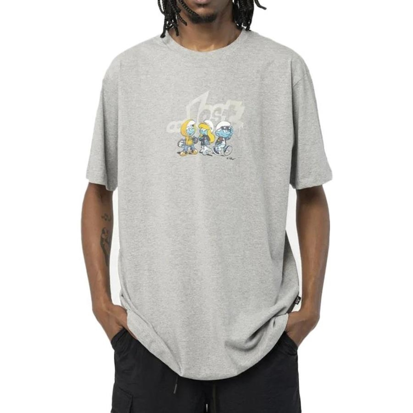 Camiseta Lost Smurfs Crias - Masculina - Foto 1