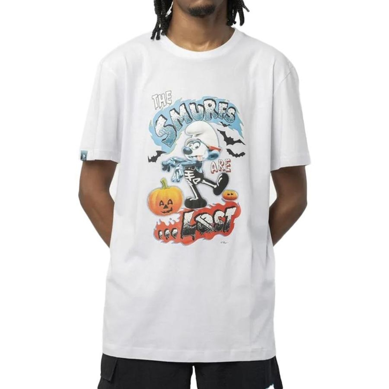 Camiseta Lost Smurfs Halloween - Masculina - Foto 1