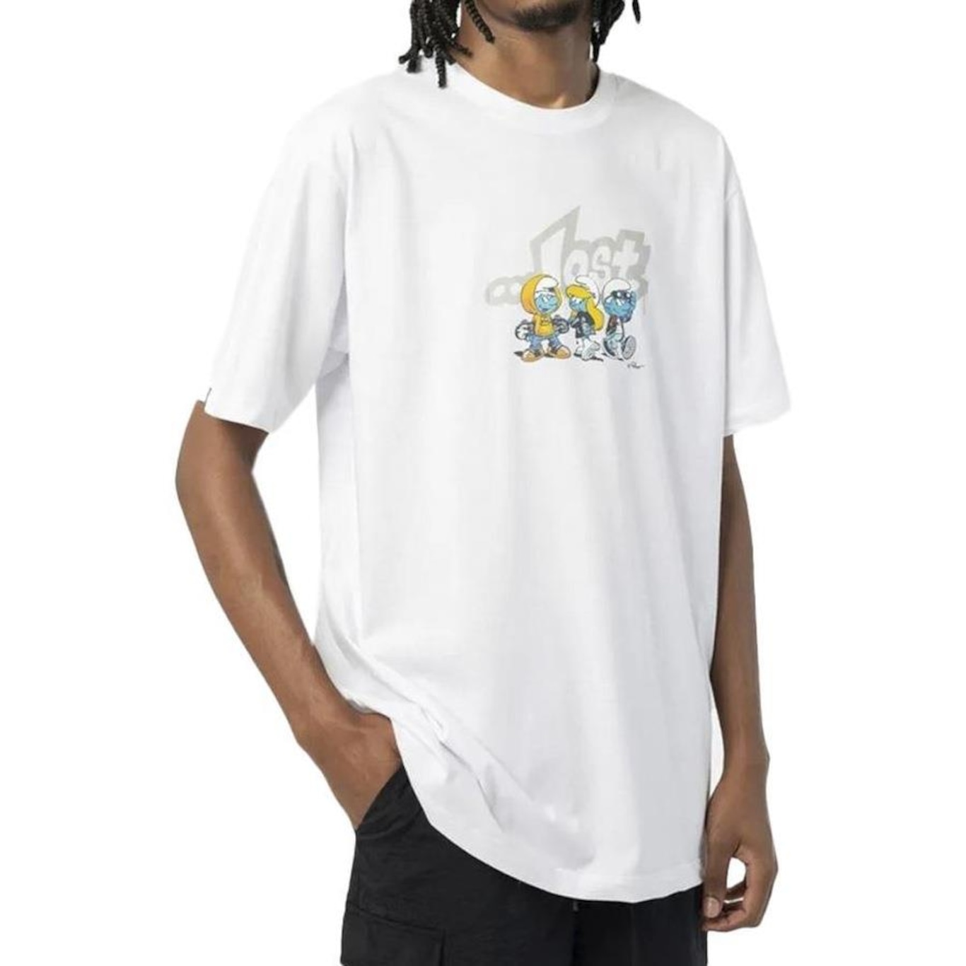 Camiseta Lost Smurfs Crias - Masculina - Foto 1