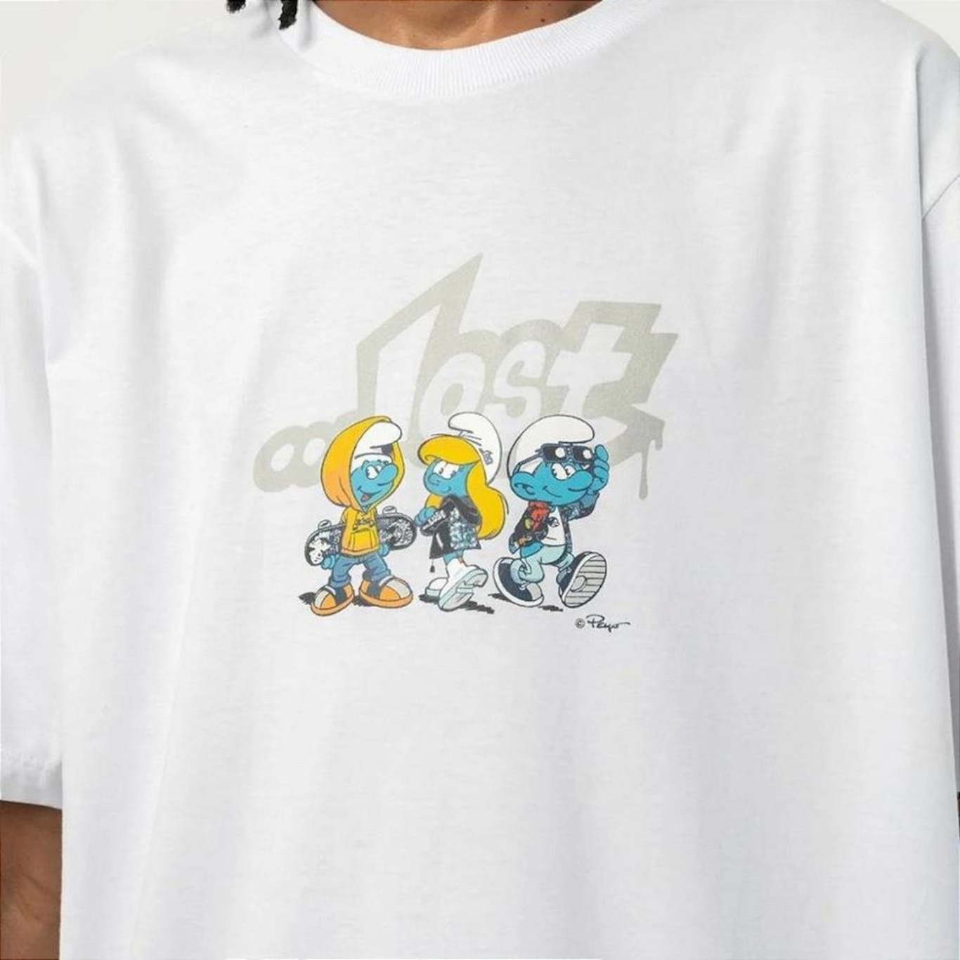 Camiseta Lost Smurfs Crias - Masculina - Foto 2