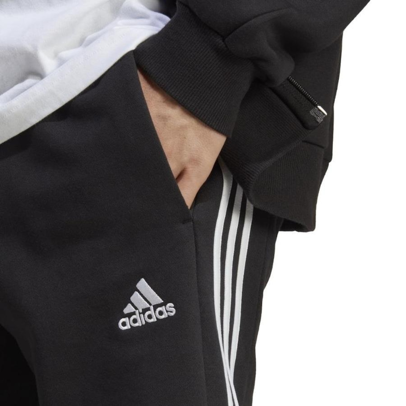 Shorts adidas Essentials 3-Stripes - Masculino - Foto 5