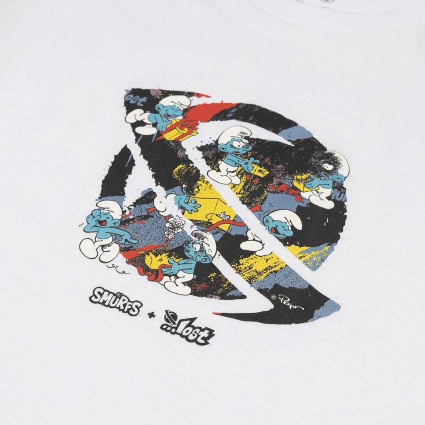 Camiseta Lost Smurfs Saturn - Masculina - Foto 2