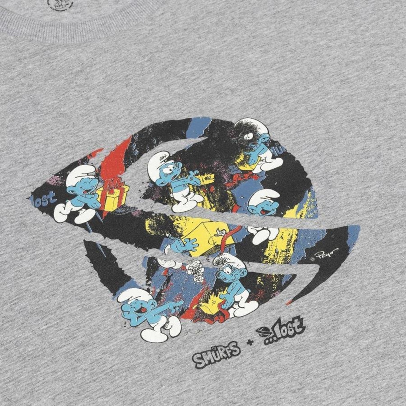 Camiseta Lost Smurfs Saturn - Masculina - Foto 2