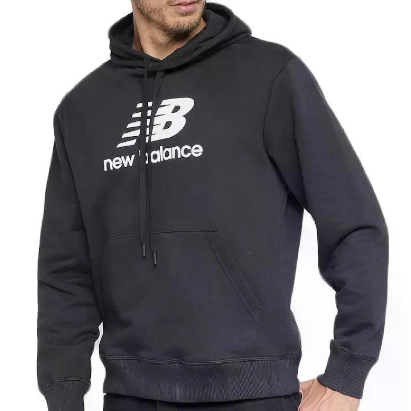 Blusão de Moletom com Capuz New Balance Essentials Basic - Masculino - Foto 1