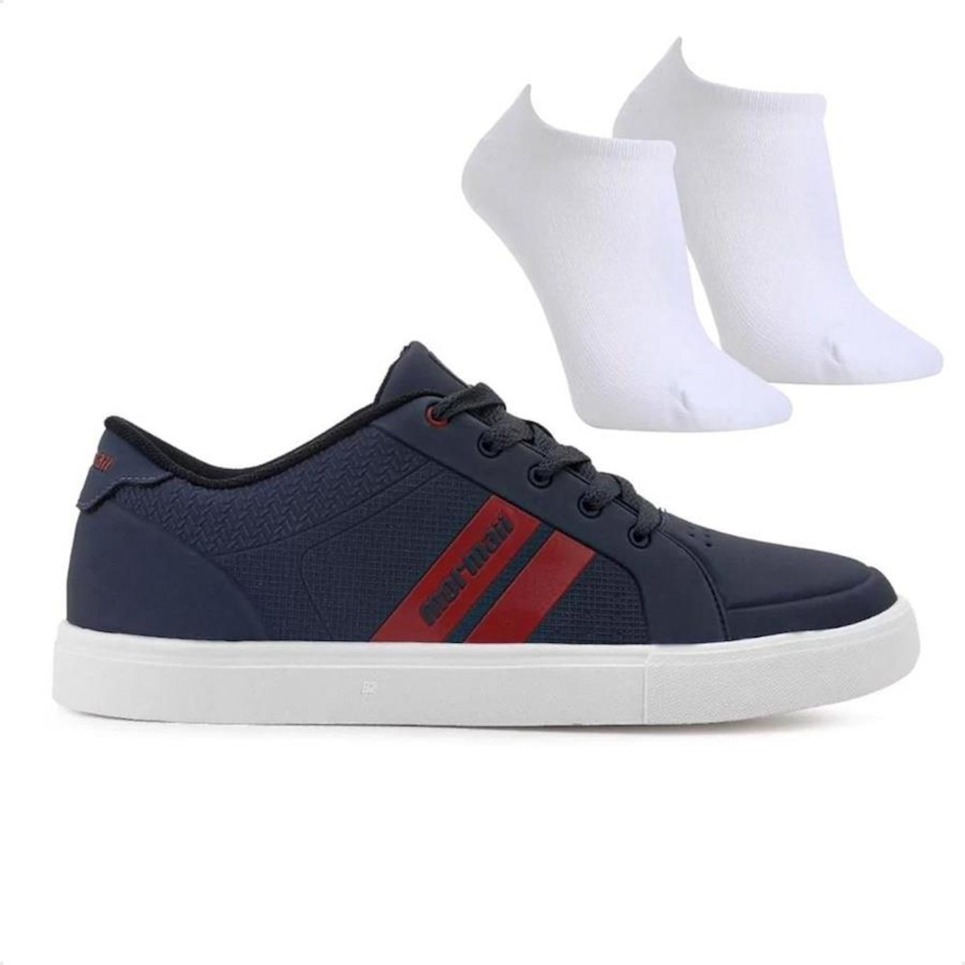 Kit Tênis Mormaii Urban Stripe 3 + Par de Meia - Masculino - Foto 1