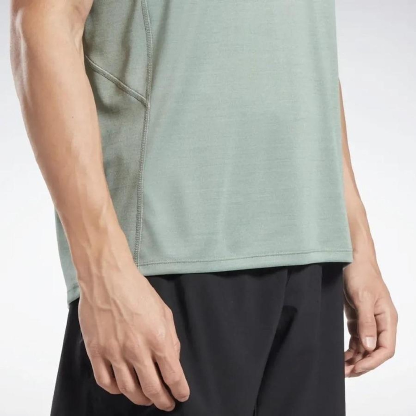 Camiseta Reebok Melange Tee - Masculina - Foto 4