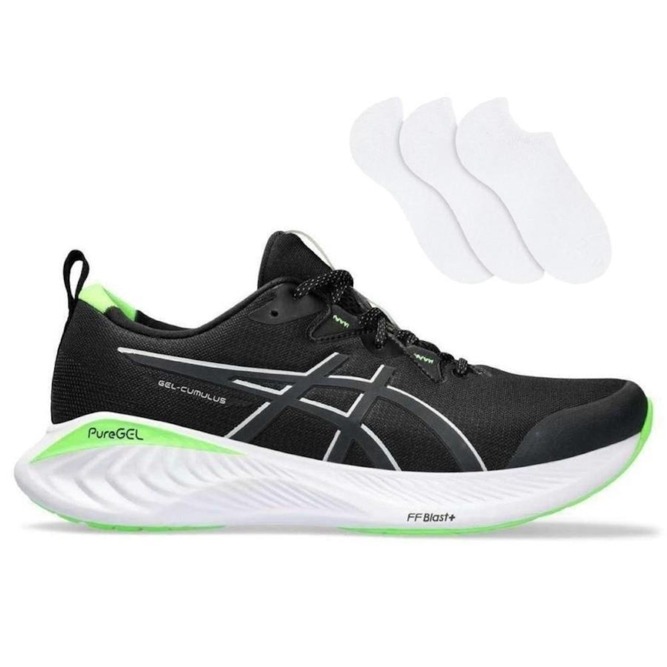 Tênis Asics Gel-Cumulus 25 Lite Show + 3 Pares de Meias - Masculino - Foto 1