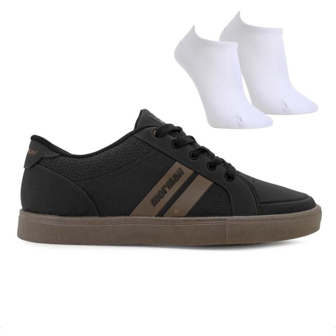 Kit Tênis Mormaii Urban Stripe 3 + Par de Meia - Masculino - Foto 1