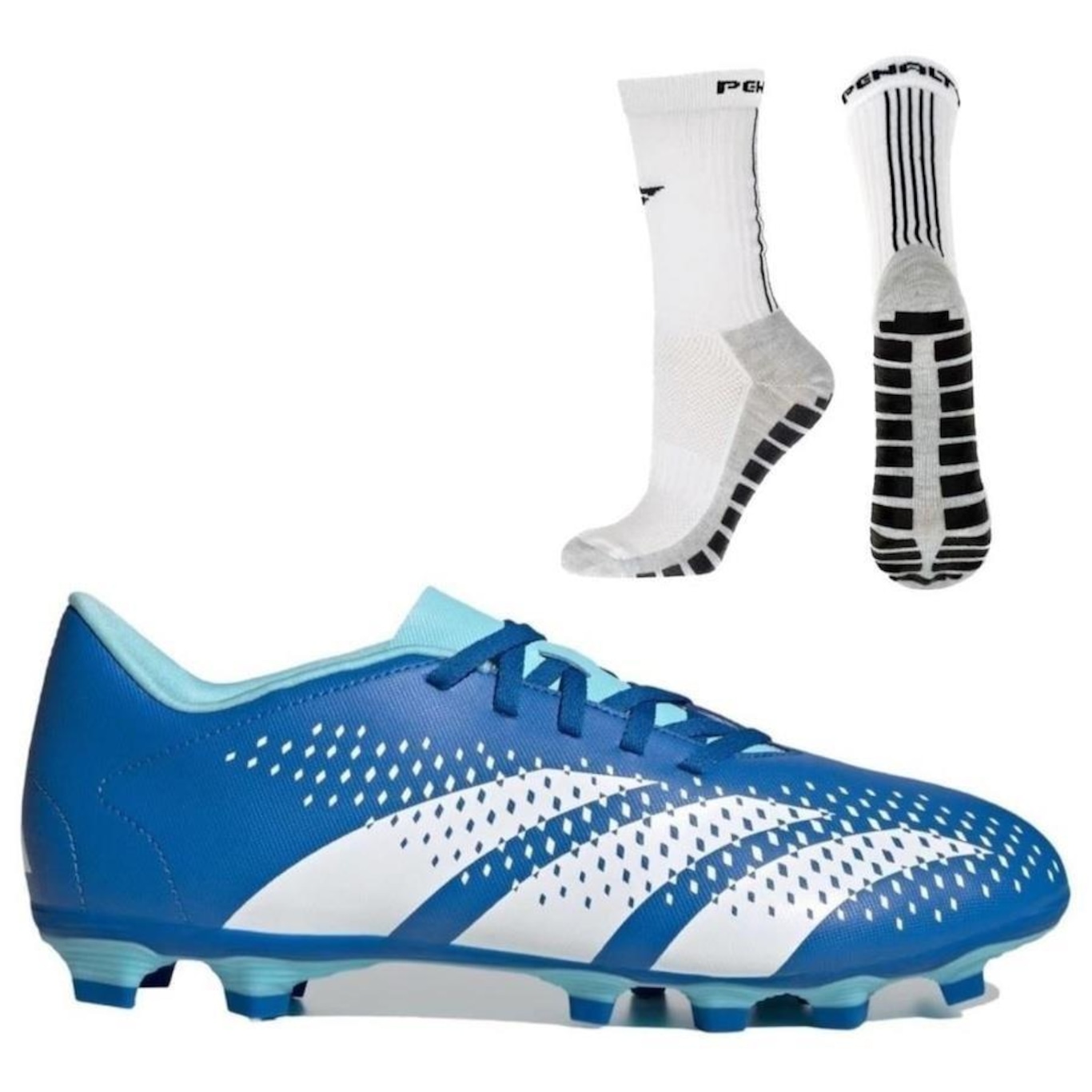 Chuteira de Campo adidas Predator Accuracy.4 + 1 Par de Meias Antiderrapante - Adulto - Foto 1