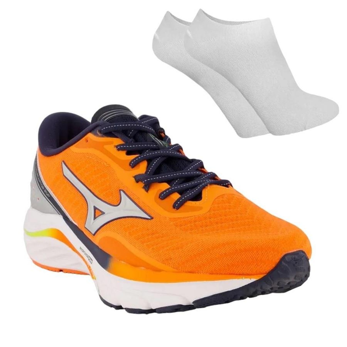 Kit Tênis Mizuno Interceptor + Par de Meia - Masculino - Foto 1