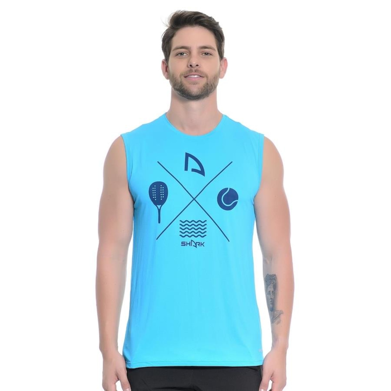 Camiseta Regata Shark Machão Shm22037 - Masculina - Foto 1