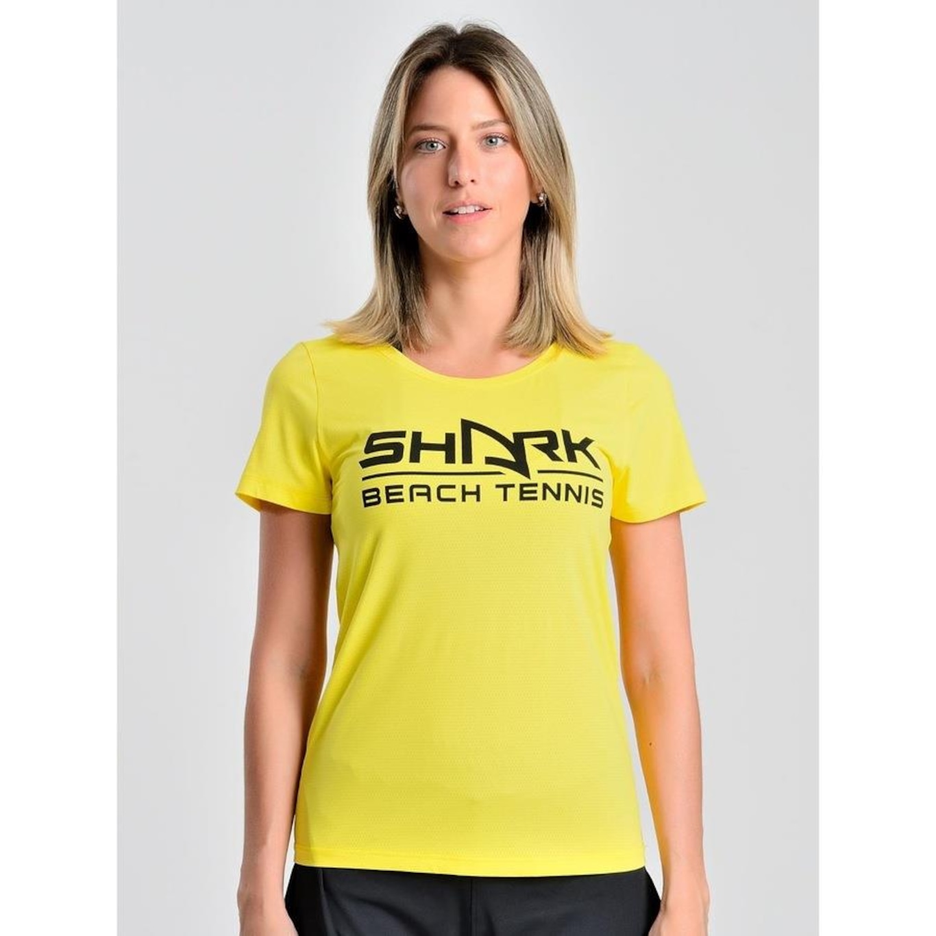 Camiseta Baby Look Shark Shf23I060 - Feminina - Foto 1