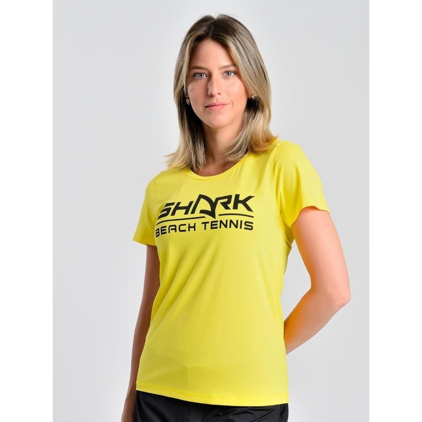 Camiseta Baby Look Shark Shf23I060 - Feminina - Foto 3